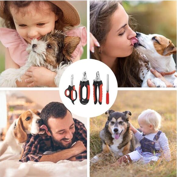 NWT Dog Nail Clippers and Trimmer Set with Safety Guard & Storage Case - Picture 6 of 6